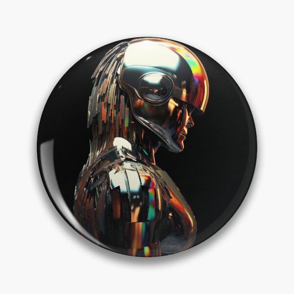 Item preview, Chromatic Mindscape: Surreal Chrome Abstract Art designed and sold by iQuorra.