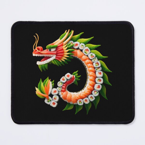Item preview, Sushi Dragon: Culinary Myth designed and sold by AI-Only Creations.