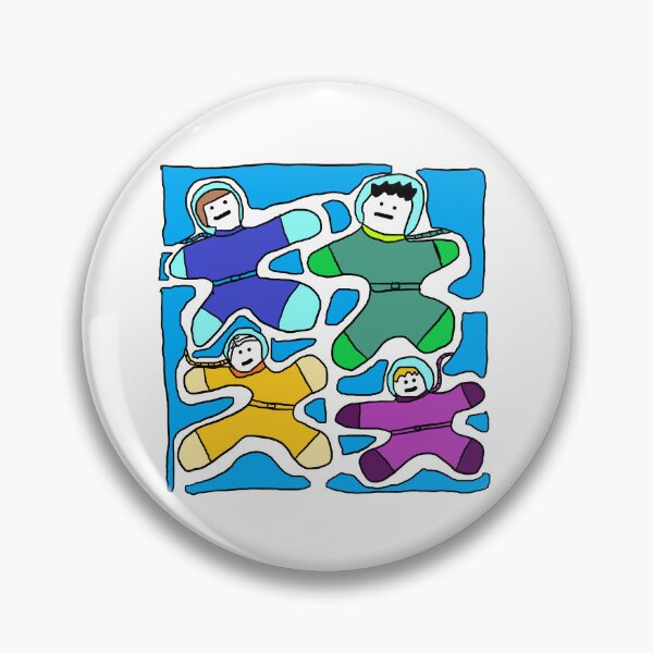 Item preview, Astronauts Caught by Liquid Monster on the blue Planet designed and sold by zzzozzo.
