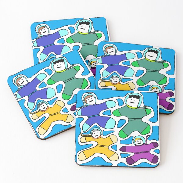 Item preview, Astronauts Caught by Liquid Monster on the blue Planet designed and sold by zzzozzo.