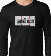 South Dakota Teeball Mom T Shirt Ball Moms Shirt Long Sleeve T-Shirt