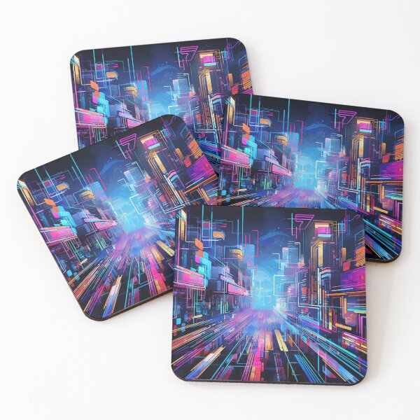 Item preview, Neon Cyber Metropolis designed and sold by kcreative22.
