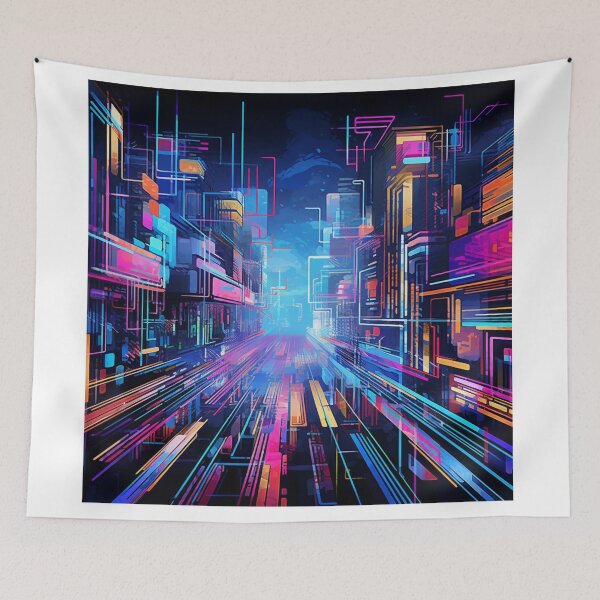 Item preview, Neon Cyber Metropolis designed and sold by kcreative22.