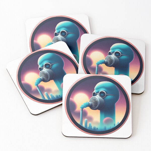 Item preview, "Masked Guardian: Battling Urban Smog Awareness" designed and sold by Domi Creatives.
