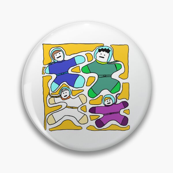 Item preview, Astronauts Caught by Liquid Monster on the yellow Planet designed and sold by zzzozzo.