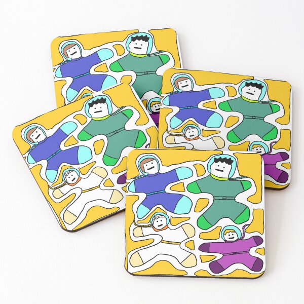 Item preview, Astronauts Caught by Liquid Monster on the yellow Planet designed and sold by zzzozzo.