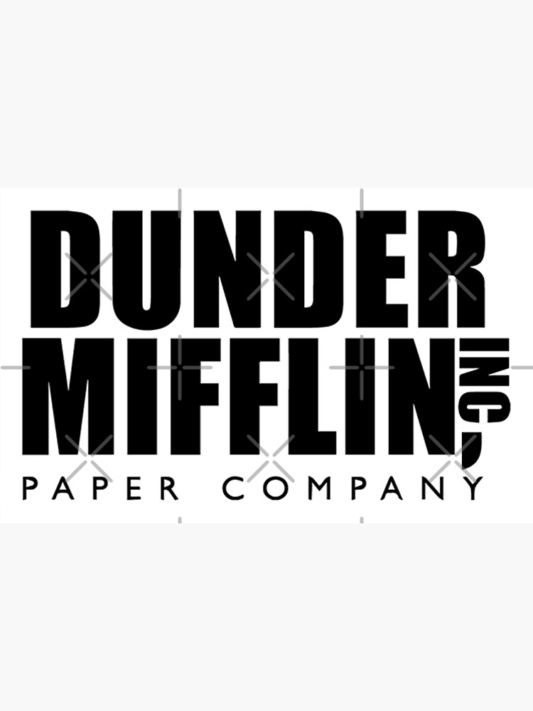 The Office Dunder Mifflin Logo Sticker for Sale by BrenPrib