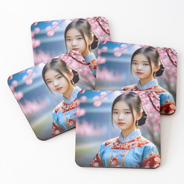 Item preview, Beautiful Asian Girl In A Traditional Dress designed and sold by JoyPhotoArt.