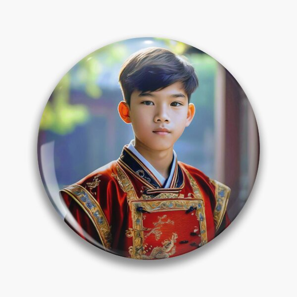 Item preview, Handsome Asian Boy In A Traditional Dress designed and sold by JoyPhotoArt.