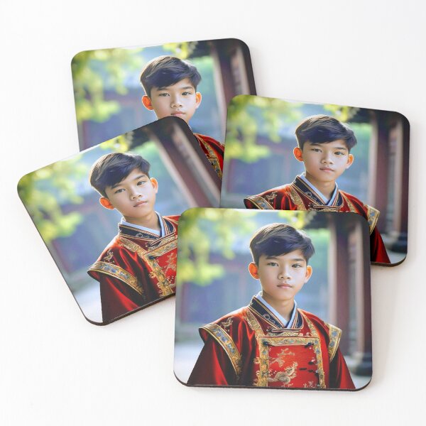 Item preview, Handsome Asian Boy In A Traditional Dress designed and sold by JoyPhotoArt.