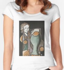 female figure Women's Fitted Scoop T-Shirt
