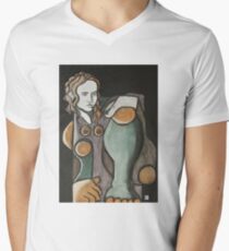 female figure Men's V-Neck T-Shirt