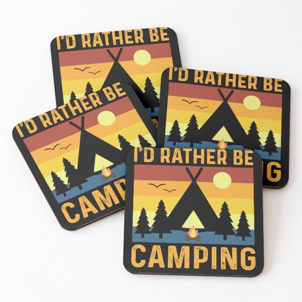 Item preview, Id Rather Be Camping - Outdoor Forest Nature Adventure  designed and sold by Sunserize Designs.