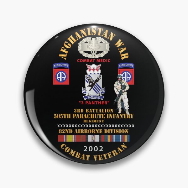 Item preview, Army - Afghanistan War Combat Vet w Combat Medic, 3rd Bn 505th PIR - 82nd Airborne - SSI X 300 designed and sold by Military Insignia Products.