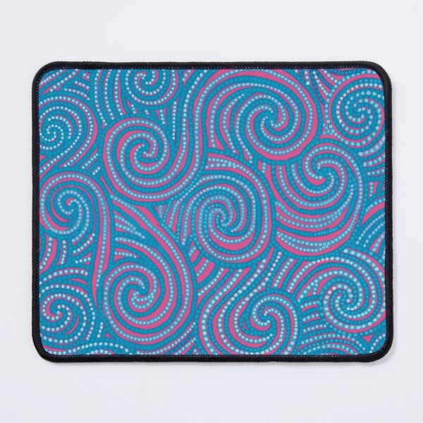 Item preview, NO AI ! Pink and Blue Wild Water Waves designed and sold by ManonElmendorp.
