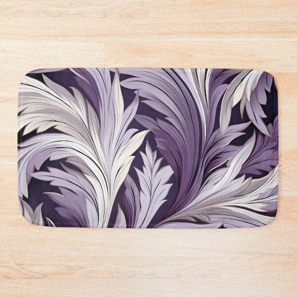 Item preview, Acai lilac and white abstract print designed and sold by dcrc.