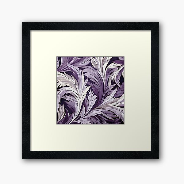 Item preview, Acai lilac and white abstract print designed and sold by dcrc.