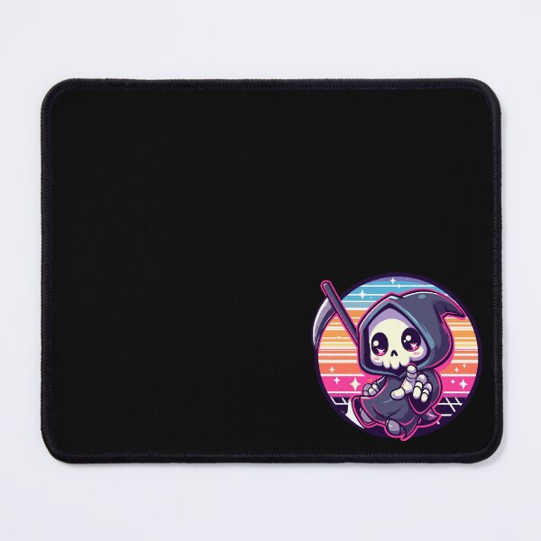 Item preview, Colorful kawaii retro grim reaper designed and sold by TomFrontierArt.