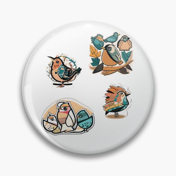 Item preview, too many birds - Cute Colorful bird designed and sold by B00M-Store.