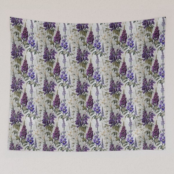 Item preview, Lavender Tile 15: Purple Haze on Fragrant Spikes and Fields of Violet Perfume designed and sold by TheBrainArt.