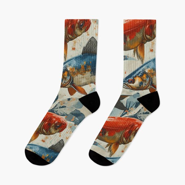 Item preview, Fish Art Color Classic Vintage - F04 designed and sold by BeebooDesign.