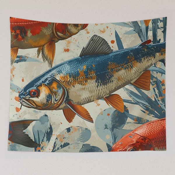 Item preview, Fish Art Color Classic Vintage - F04 designed and sold by BeebooDesign.