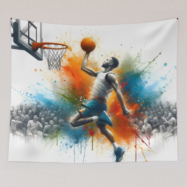 Item preview, Dunking Basketball Art designed and sold by TrueArtVibes.