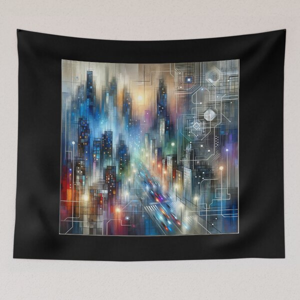 Item preview, Urban Tech Harmony designed and sold by BestArtByArvind.