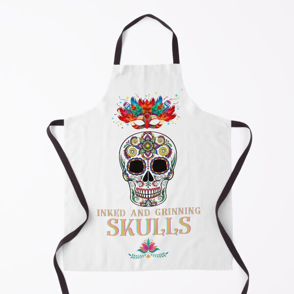Item preview, Inked and Grinning Skulls Tee designed and sold by exclusivebucket.