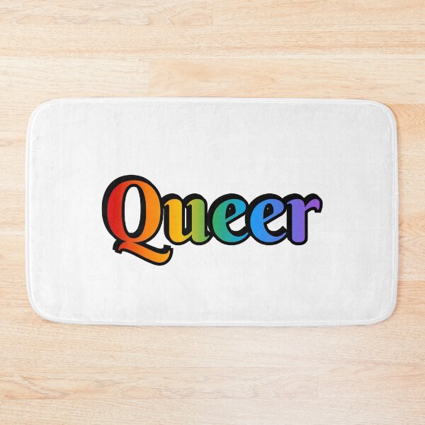 Item preview, Queer - rainbow gay pride flag colors designed and sold by Inspirationmotivation.