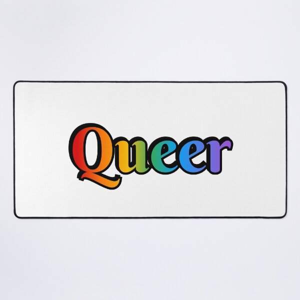 Item preview, Queer - rainbow gay pride flag colors designed and sold by Inspirationmotivation.