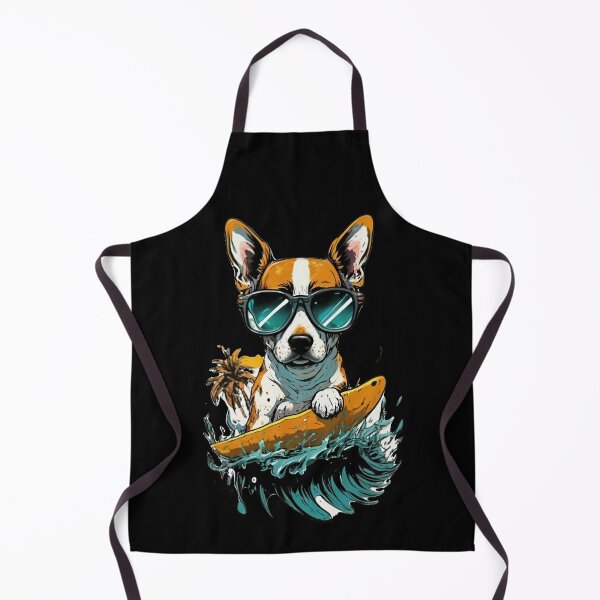Item preview, Funny dog on a surfboard designed and sold by LukArtThis.
