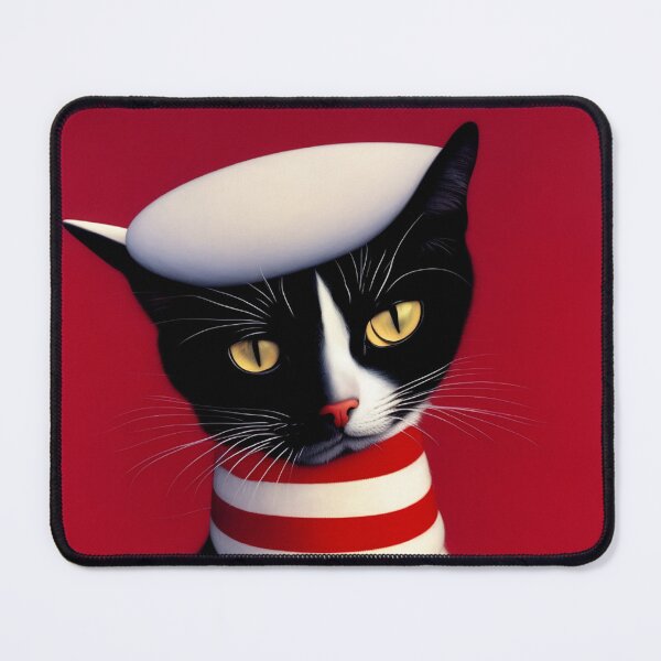 Item preview, Canvas of "Surreal Cat with hat" 010 - Wall Art Decor designed and sold by CreArtorium.