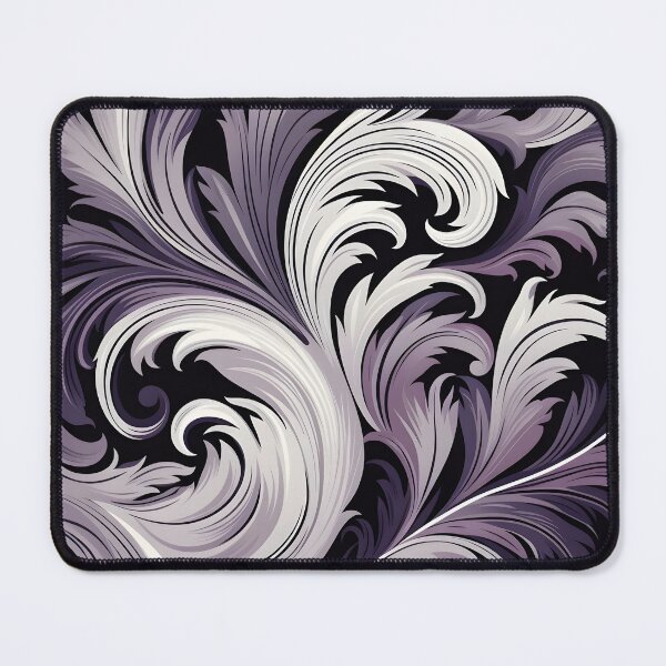 Item preview, Acai lilac and white abstract print designed and sold by dcrc.