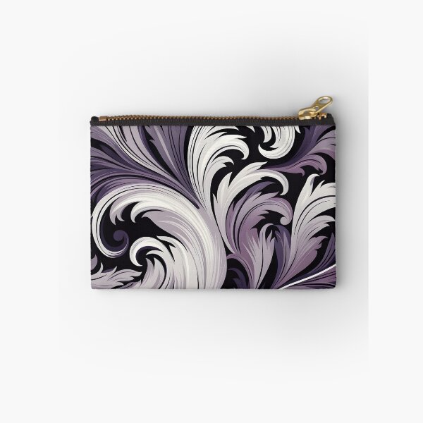 Item preview, Acai lilac and white abstract print designed and sold by dcrc.