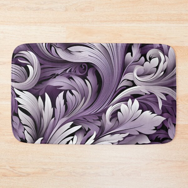 Item preview, acai lilac and white abstract print designed and sold by dcrc.