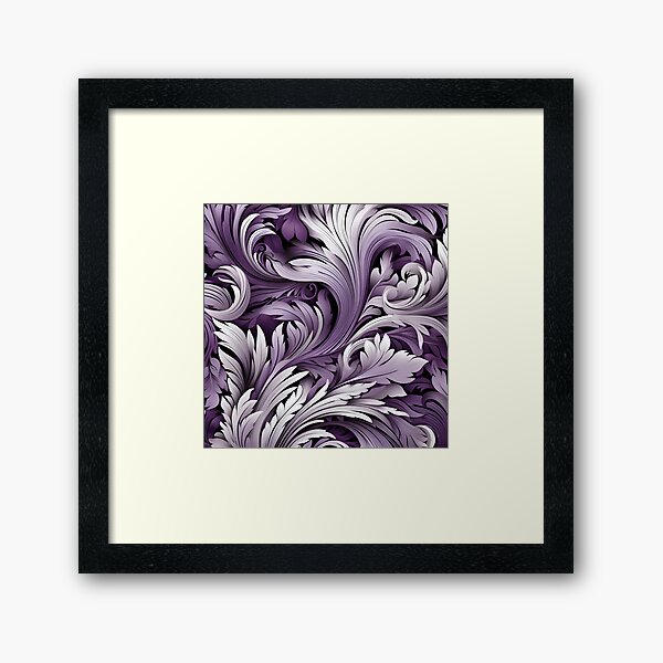 Item preview, acai lilac and white abstract print designed and sold by dcrc.