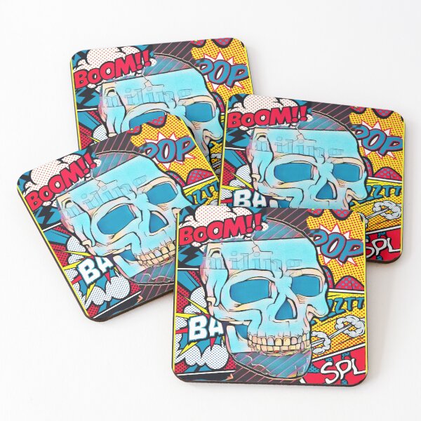 Item preview, POP ART SKULL VERY COLORFUL designed and sold by inarausch2023.