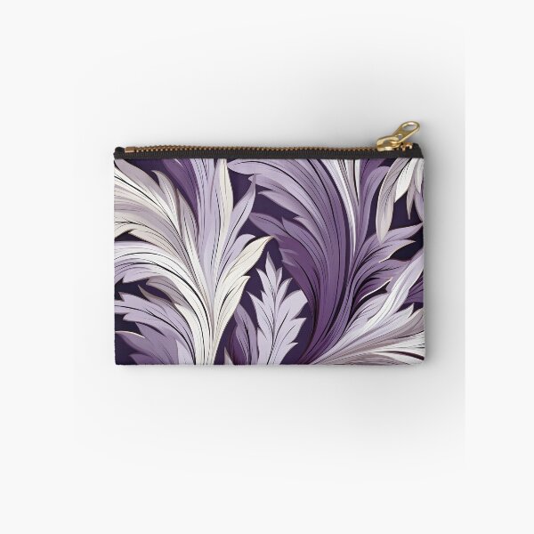 Item preview, Acai lilac and white abstract print designed and sold by dcrc.