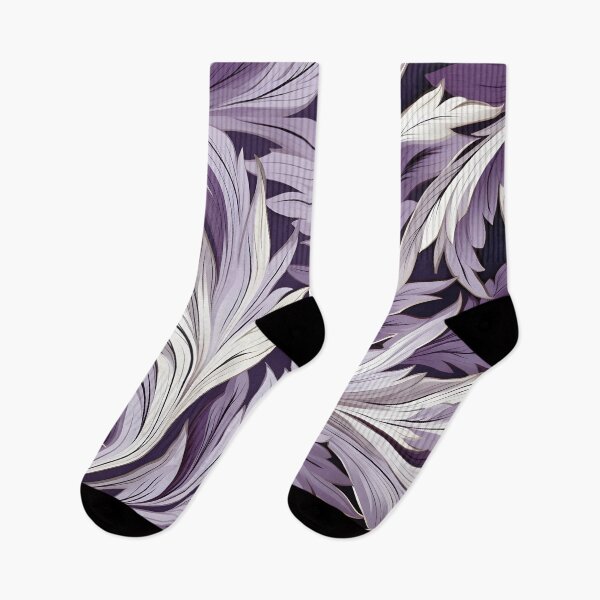 Item preview, Acai lilac and white abstract print designed and sold by dcrc.