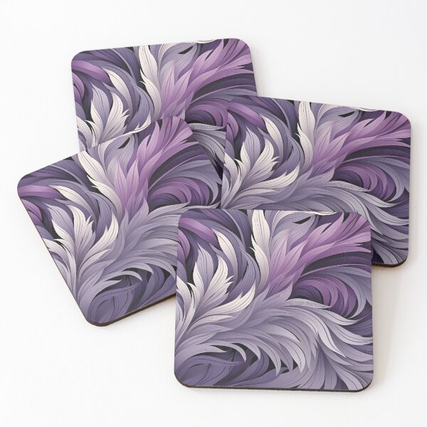 Item preview, acai lilac and white abstract print designed and sold by dcrc.