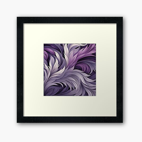 Item preview, acai lilac and white abstract print designed and sold by dcrc.