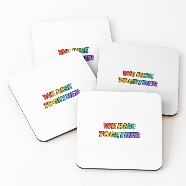 Item preview, We Rise Together - LGBT pride slogans gay queer rainbow designed and sold by Inspirationmotivation.