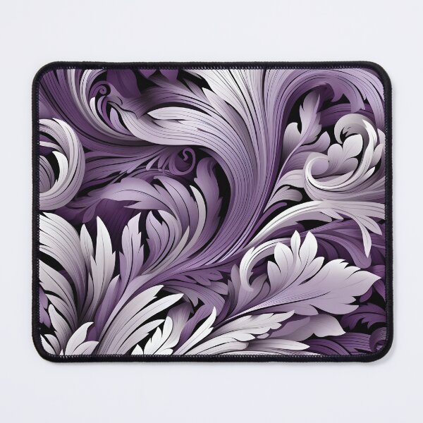 Item preview, acai lilac and white abstract print designed and sold by dcrc.