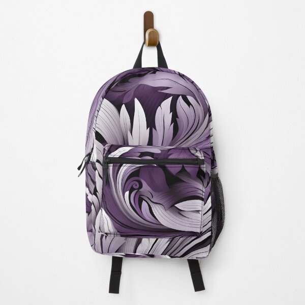 Item preview, acai lilac and white abstract print designed and sold by dcrc.