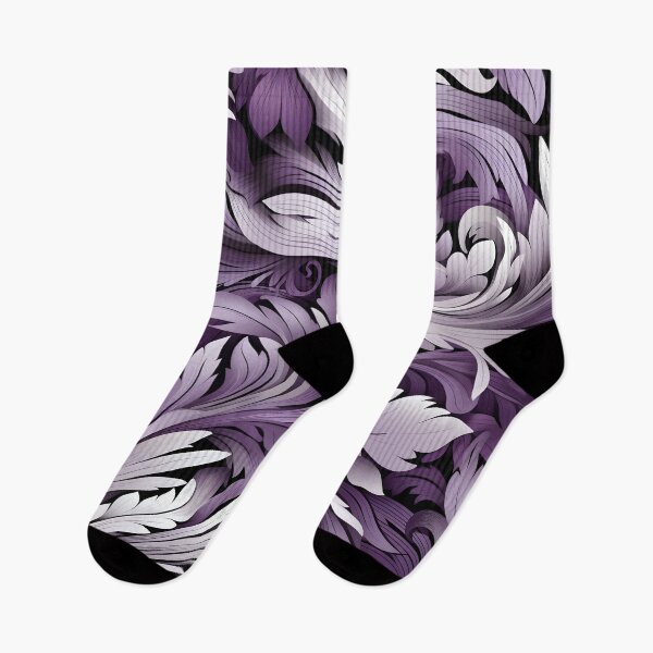 Item preview, acai lilac and white abstract print designed and sold by dcrc.