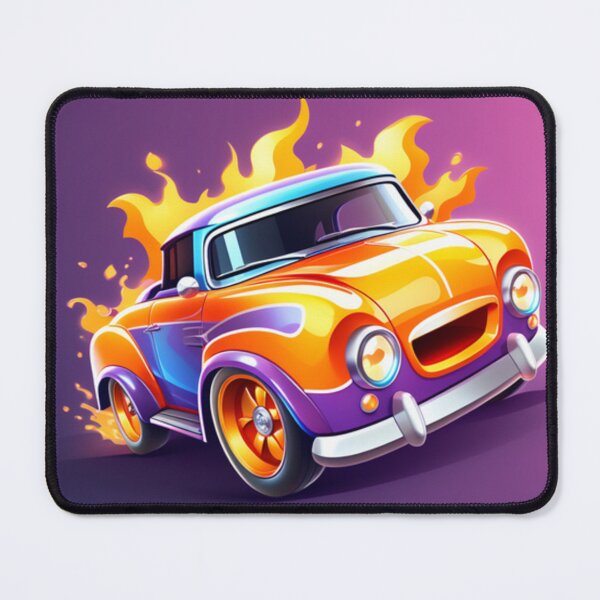 Item preview, Mini hot rod with flames designed and sold by smartlogo_factory.