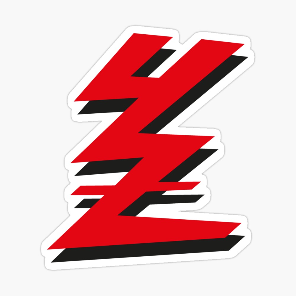 YAMAHA YZ Vintage Logo red and black | Poster
