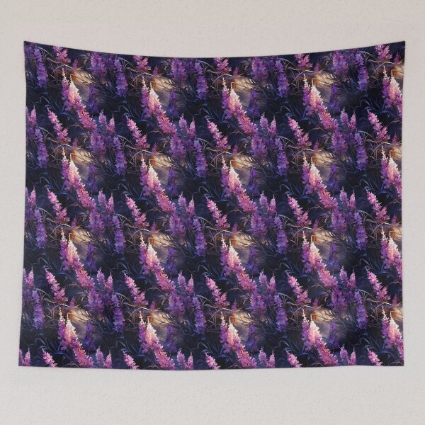 Item preview, Lavender Tile 18: Purple Haze on Fragrant Spikes and Fields of Violet Perfume designed and sold by TheBrainArt.