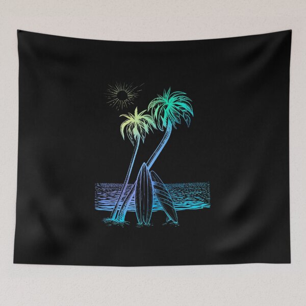 Item preview, Vibrant Palm Tree Sunset Silhouette! designed and sold by Sun Sand & Sea Art.